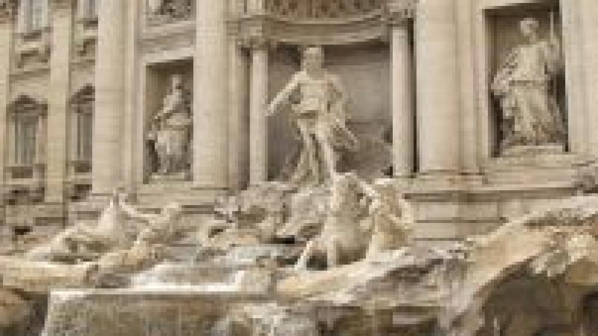 Fontana di Trevi fără apă din cauza unui ?Dorel?
