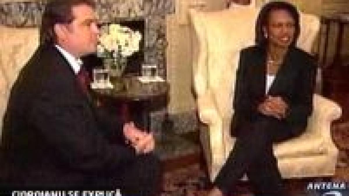 cioroianu explica a discutat 35 de minute cu condoleeza