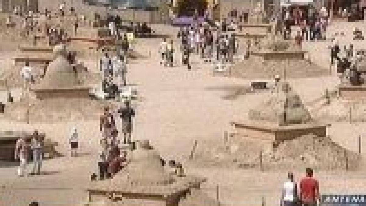 festival de sculpturi in nisip in mijlocul berlinului