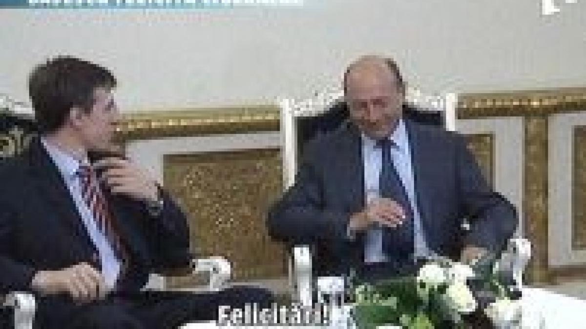 traian basescu s a intalnit cu primarul liberal al chisinaului