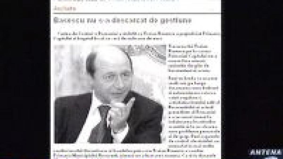 Băsescu a prejudiciat Capitala cu milioane de euro
