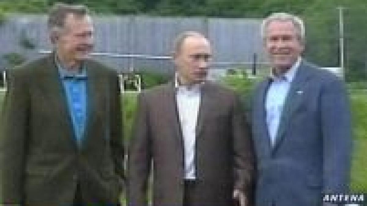 intalnire bush putin in sua in cadru neoficial video
