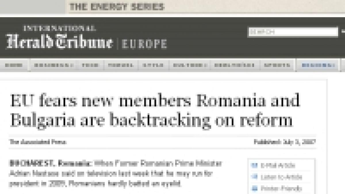 herald tribune in romania coruptia e un mod de viata