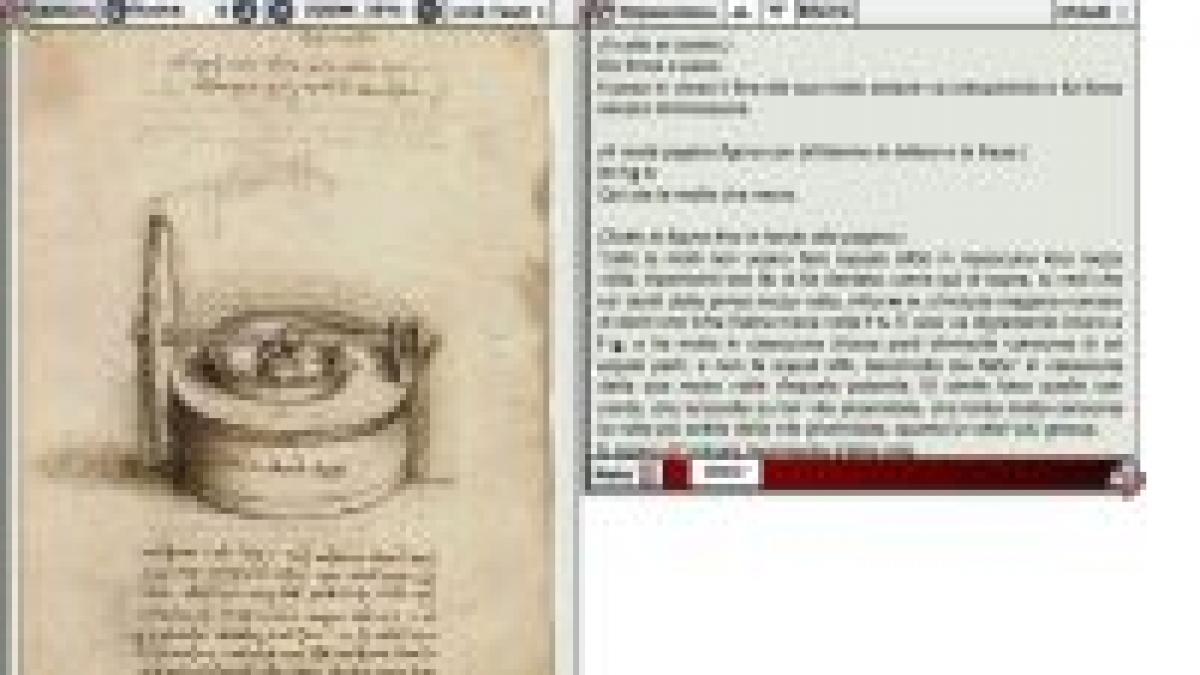 manuscrisele lui leonardo da vinci postate pe net