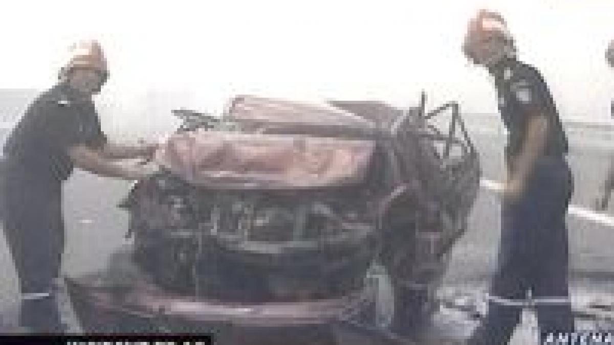 un camion a luat foc pe autostrada soarelui