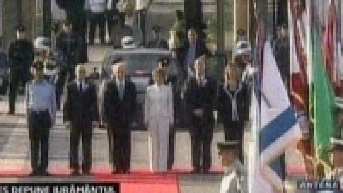 israel shimon peres depune juramantul in calitate de presedinte video