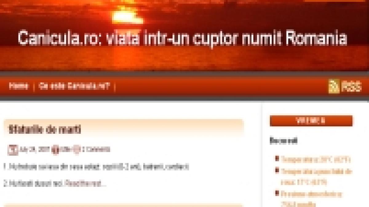 Canicula.ro - un site dedicat "cuptorului numit România"