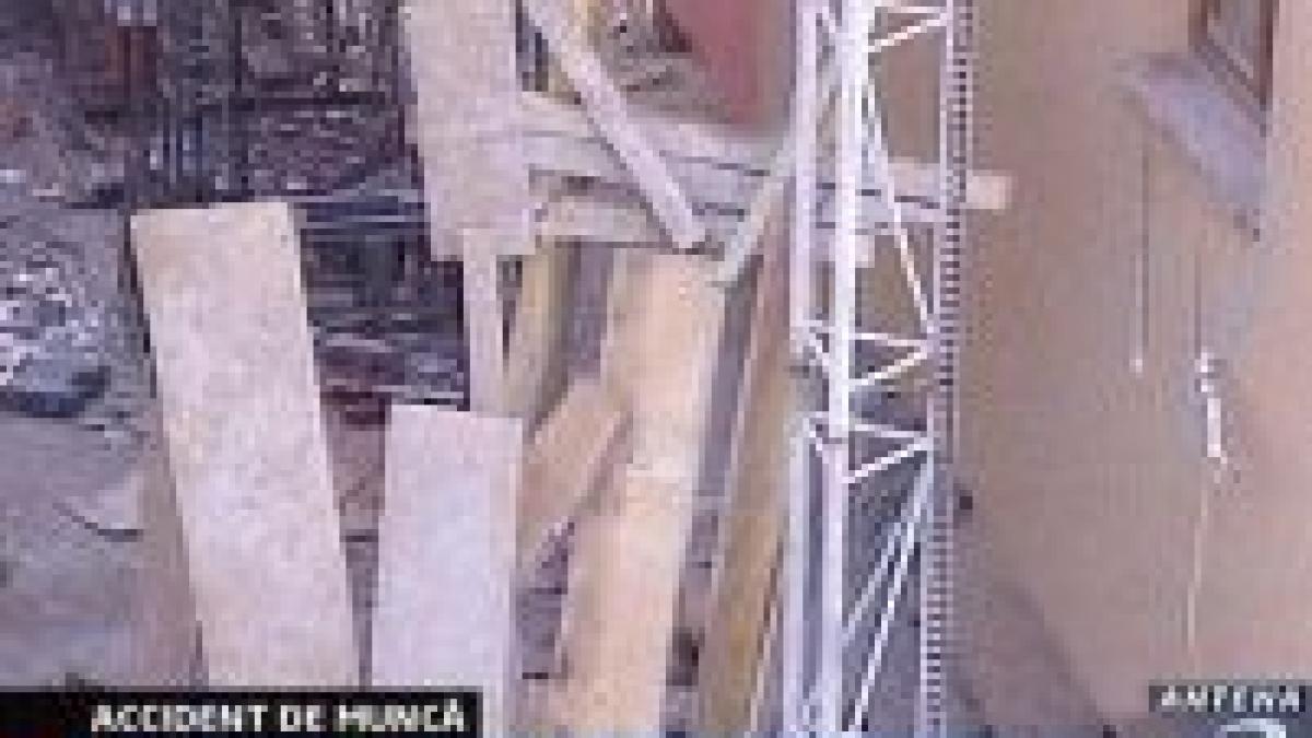 accident mortal de munca pe un santier din capitala video
