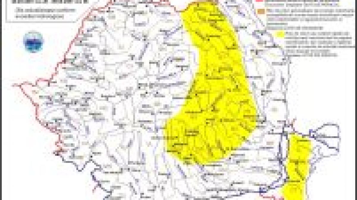 avertizare hidrologica risc de viituri in 13 judete