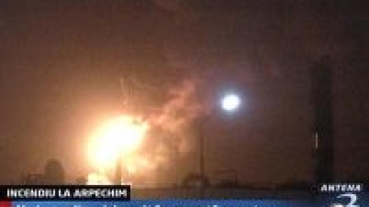 incendiu la arpechim pitesti