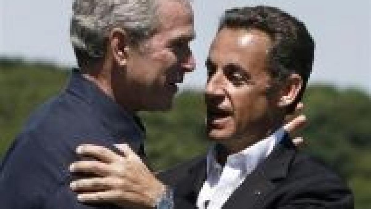 bush si sarkozy reincalzesc relatiile la un gratar