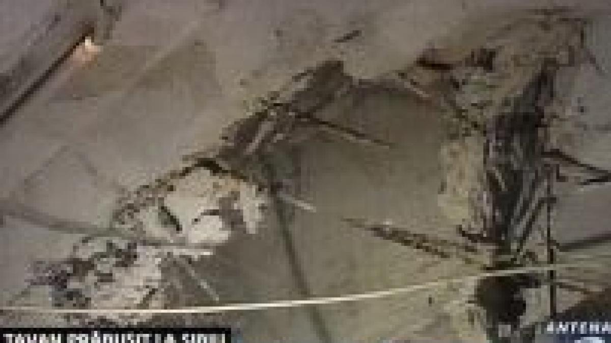 tavanul unui pasaj s a prabusit la sibiu