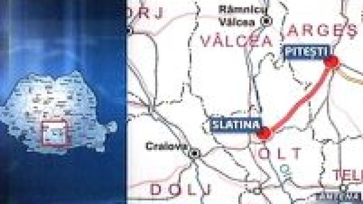 circulatie blocata pe dn 65 intre pitesti si slatina