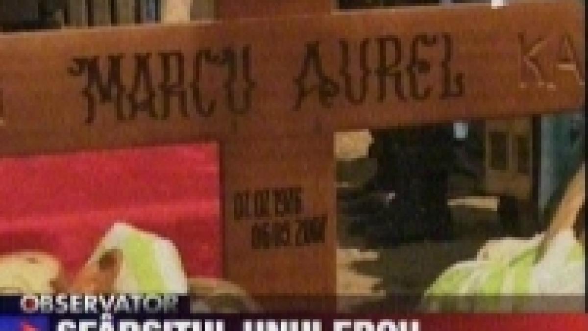 Ultimul drum al eroului Aurel Marcu <font color=red>(VIDEO)</font>