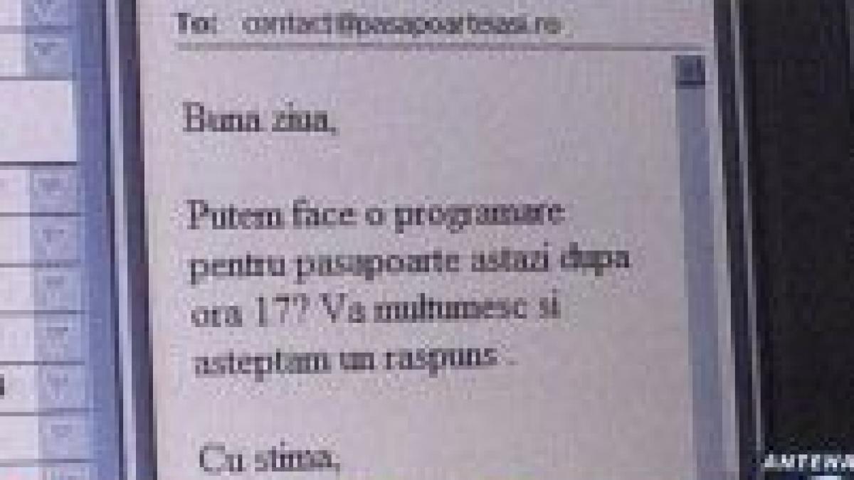 iesenii isi obtin pasapoartele pe e mail