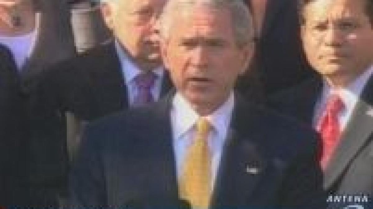 bush a acceptat sa retraga trupele auxiliare din irak