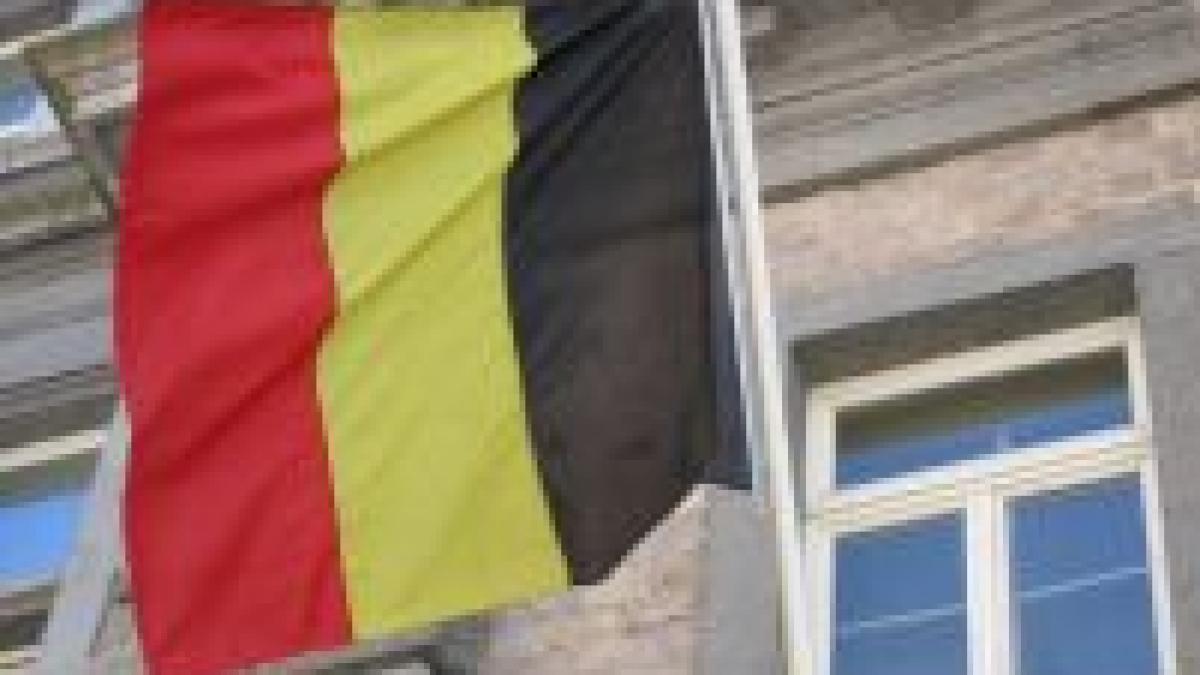steagul belgian ars la o demonstrtie pentru independenta flandrei