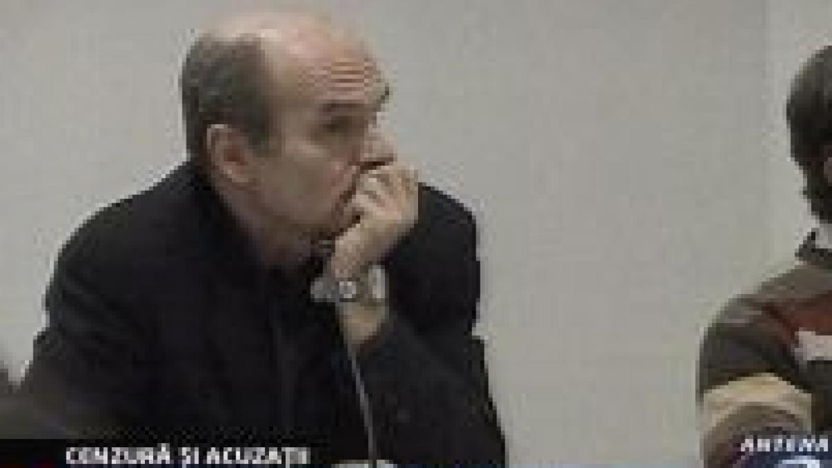 culcer acuza conducerea tvr de cenzura