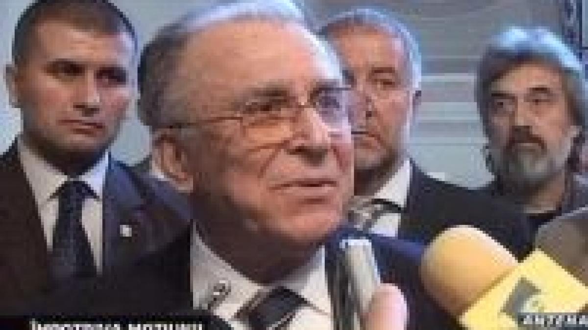 iliescu o noua motiune de cenzura ar fi nepotrivita