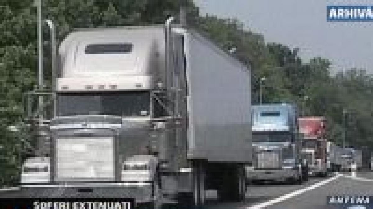 din cauza oboselii soferii de camioane vor sa fie retinuti de politisti