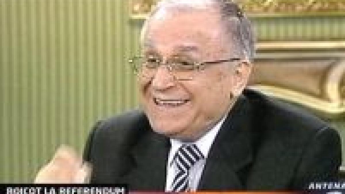 iliescu romania nu e pregatita pentru uninominal