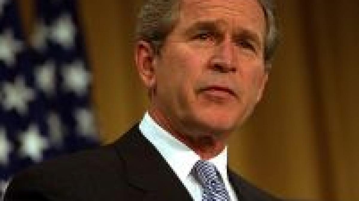 bush s a intalnit cu astronautii de pe discovery