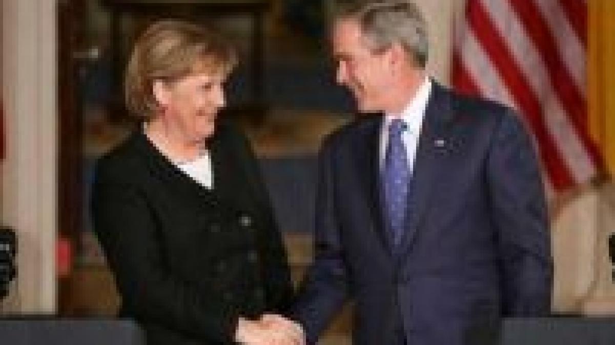 angela merkel in vizita in statele unite