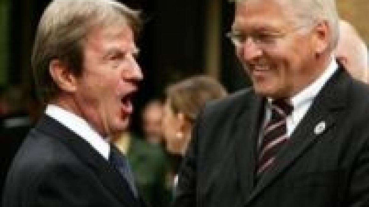 duet intre ministrii de externe ai germaniei si frantei video si galerie foto