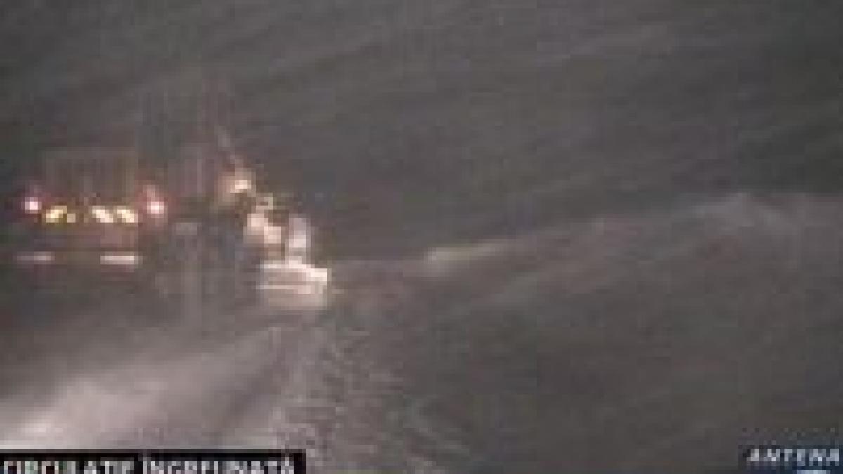 viscolul si zapada au dat peste cap traficul in maramures