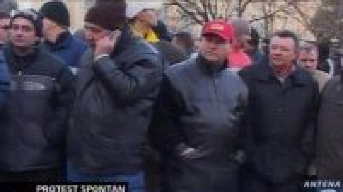 protest spontan al taximetristilor din capitala