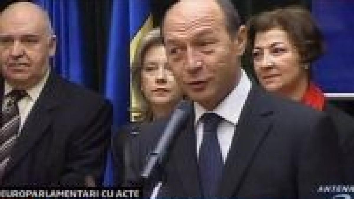 basescu pentru mine exista doar europarlamentari romani video