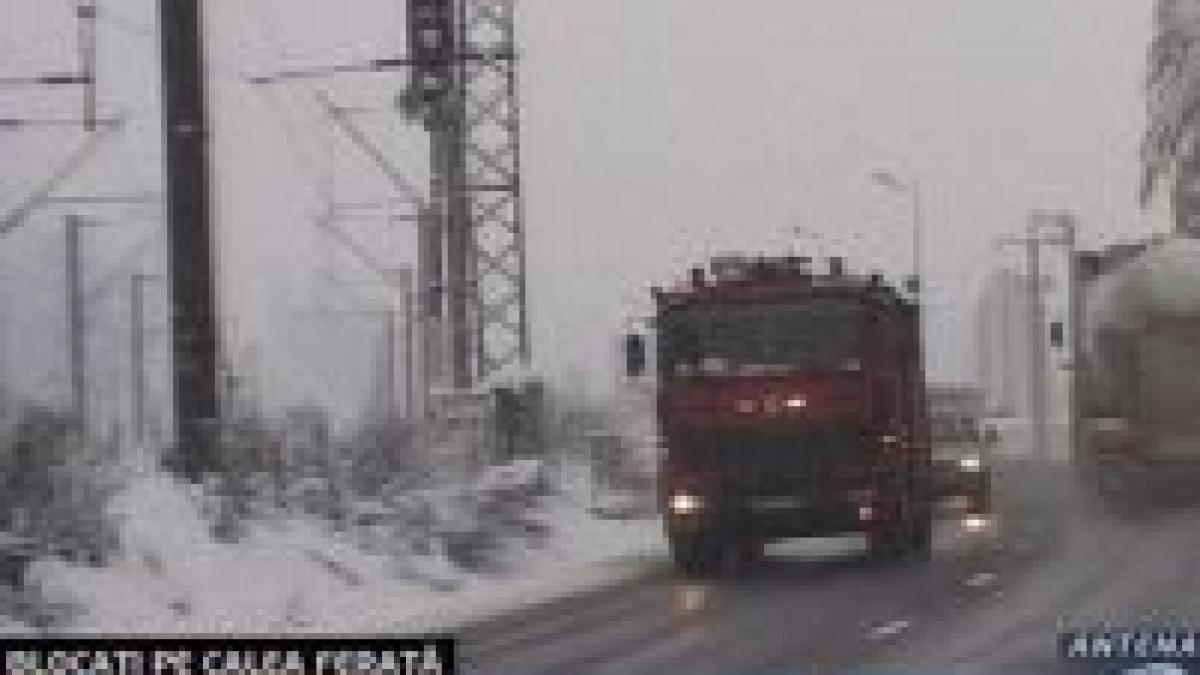 drumuri inzapezite si trafic de iarna in centrul tarii