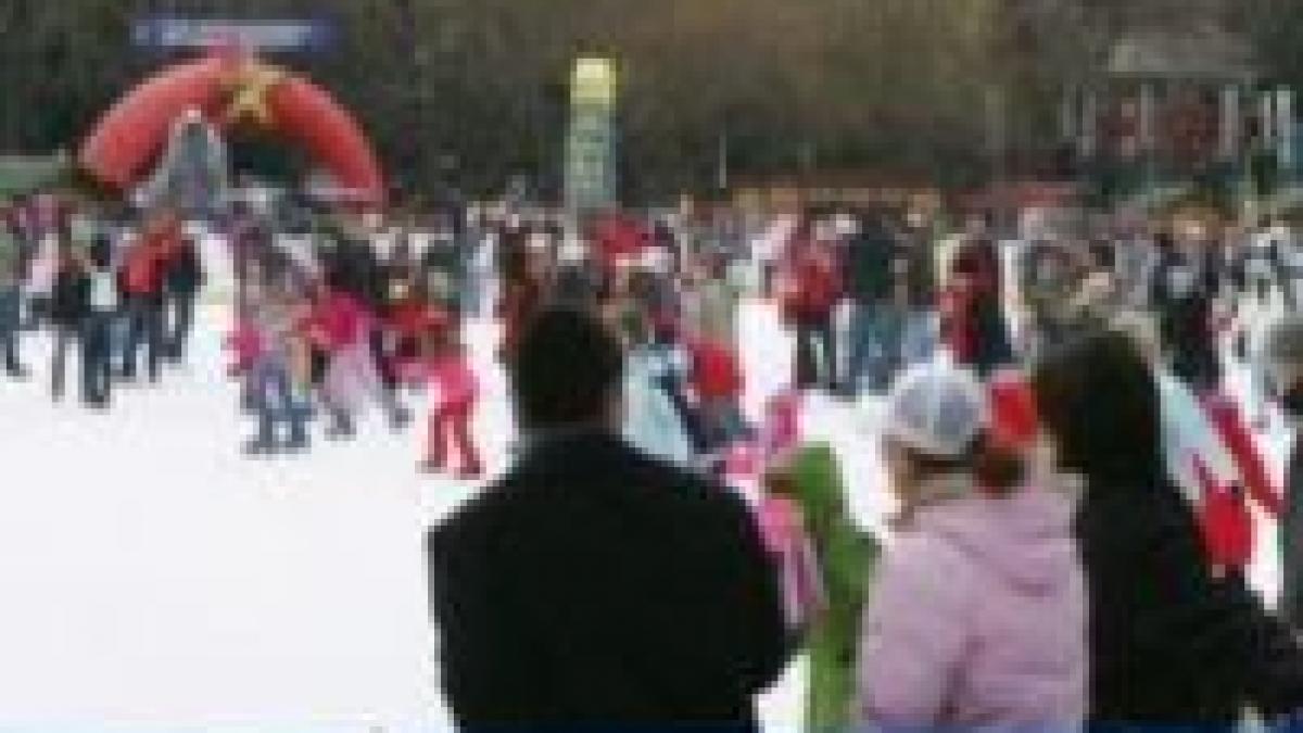 in cismigiu s a deschis cel mai mare patinoar in aer liber din europa