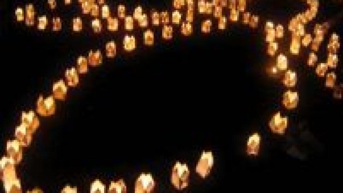 cluj napoca 8 000 de lumanari aprinse la festivalul luminii