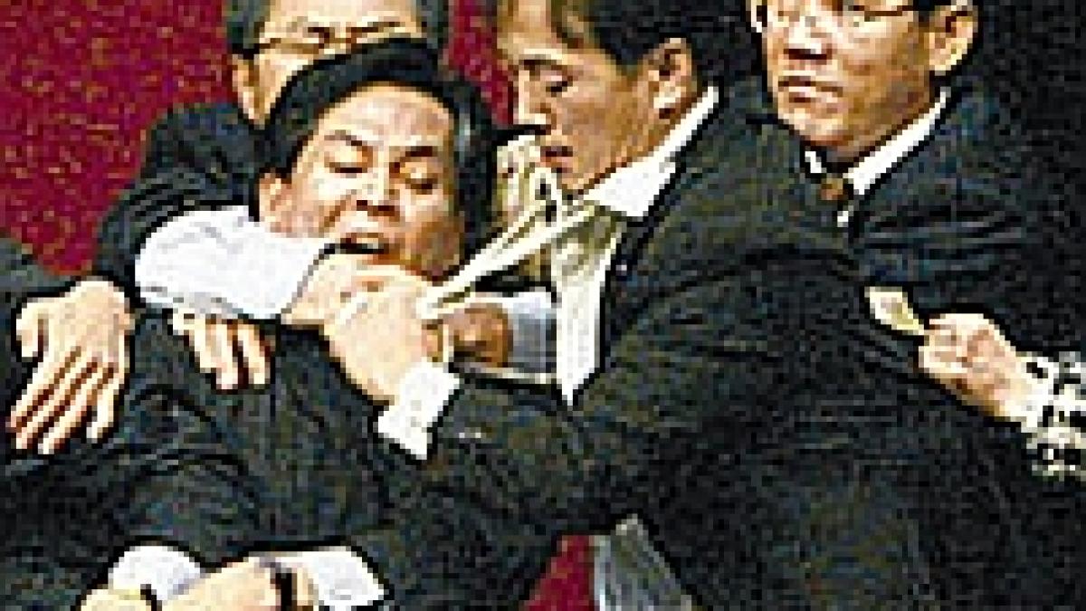 deputatii sud coreeni s au batut in plenul parlamentului