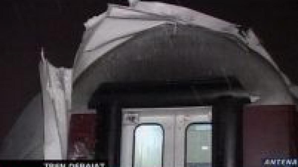 trenul intercity budapesta bucuresti a deraiat in apropiere de arad