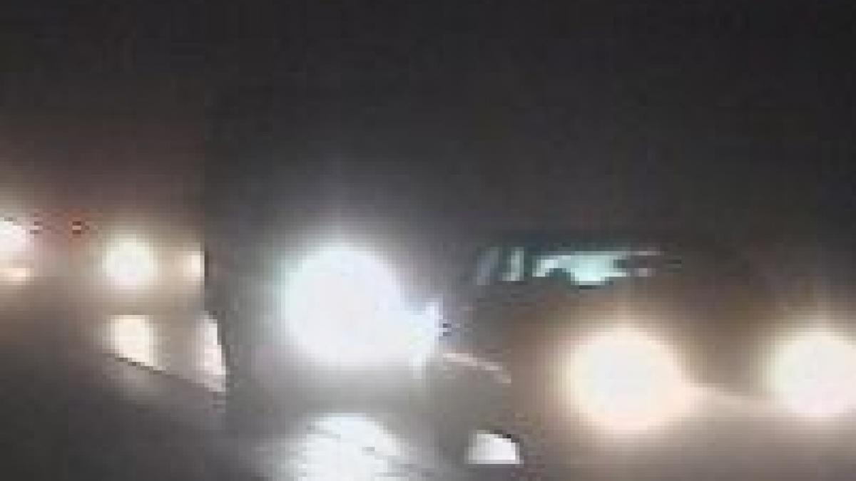 ceata paralizeaza circulatia rutiera in judetul arges