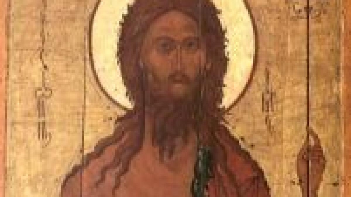 credinciosii il sarbatoresc pe sfantul ioan botezatorul