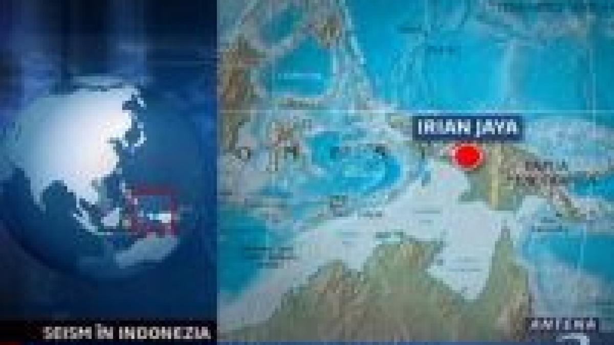 indonezia regiunea irian jaya lovita de un seism de 6 2 grade