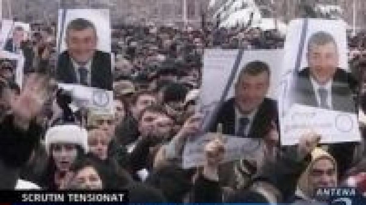 scrutin tensionat in georgia opozitia contesta victoria presedintelui saakasvili video