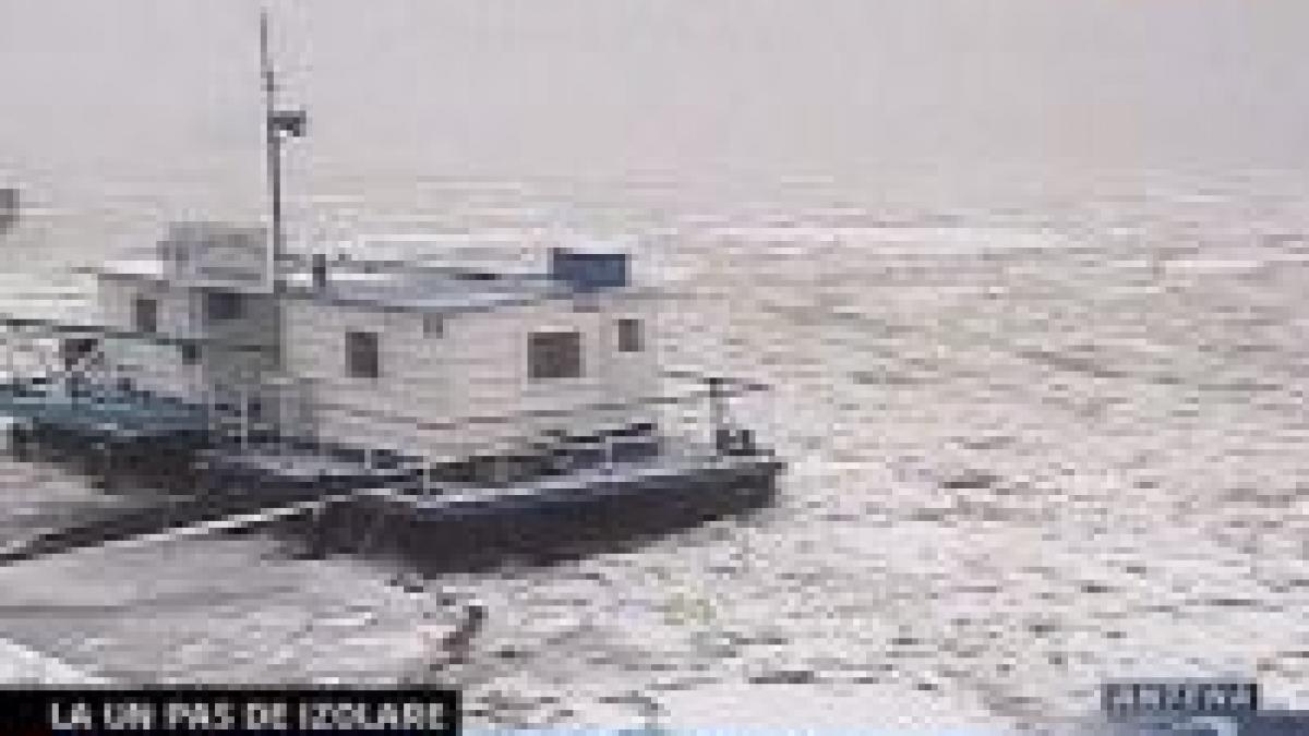 tulcea 400 de oameni la un pas de izolare din cauza gheturilor