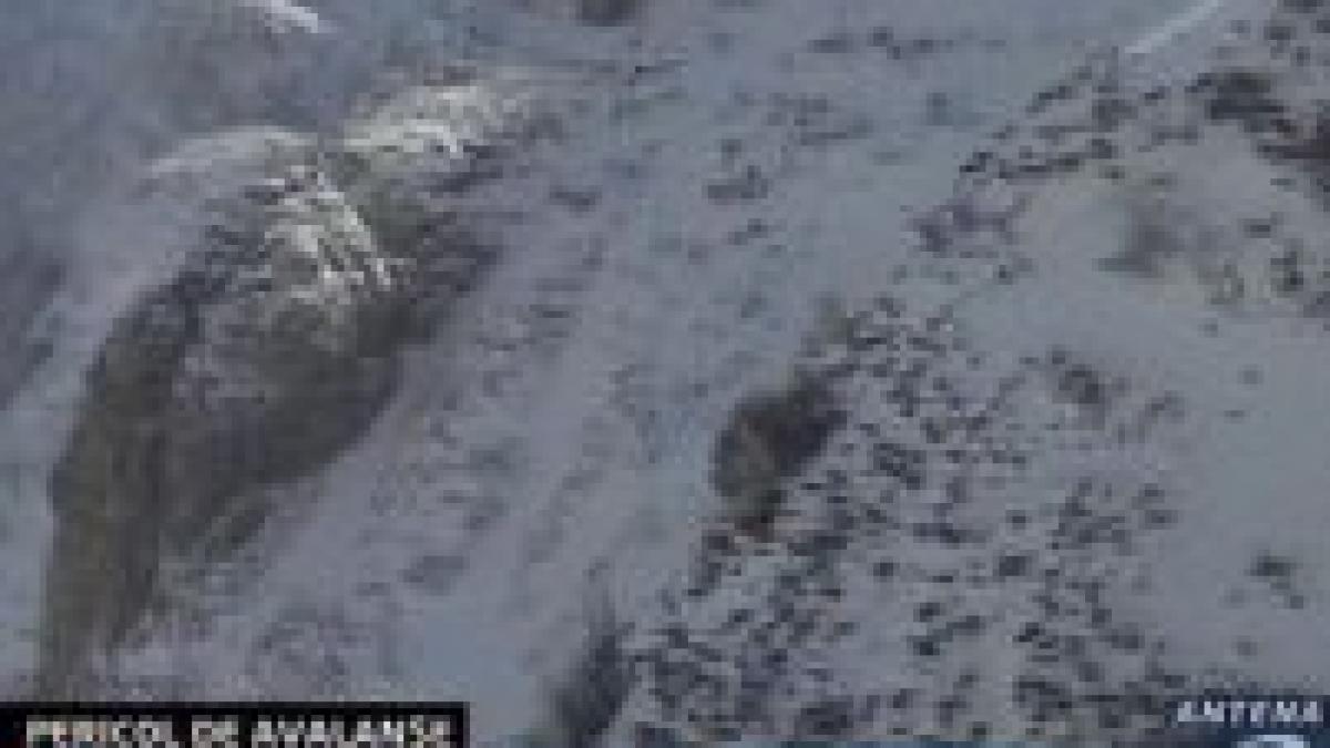 pericol iminent de avalansa in muntii bucegi
