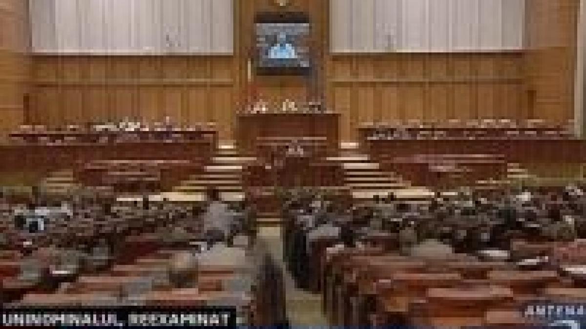legea votului uninominal reexaminata in parlament