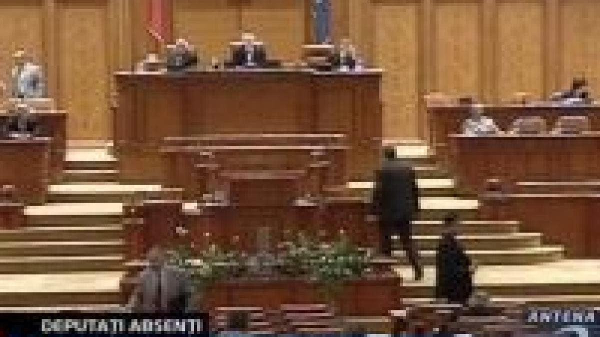 deputatii au peste 3 000 de absente la sedintele parlamentului