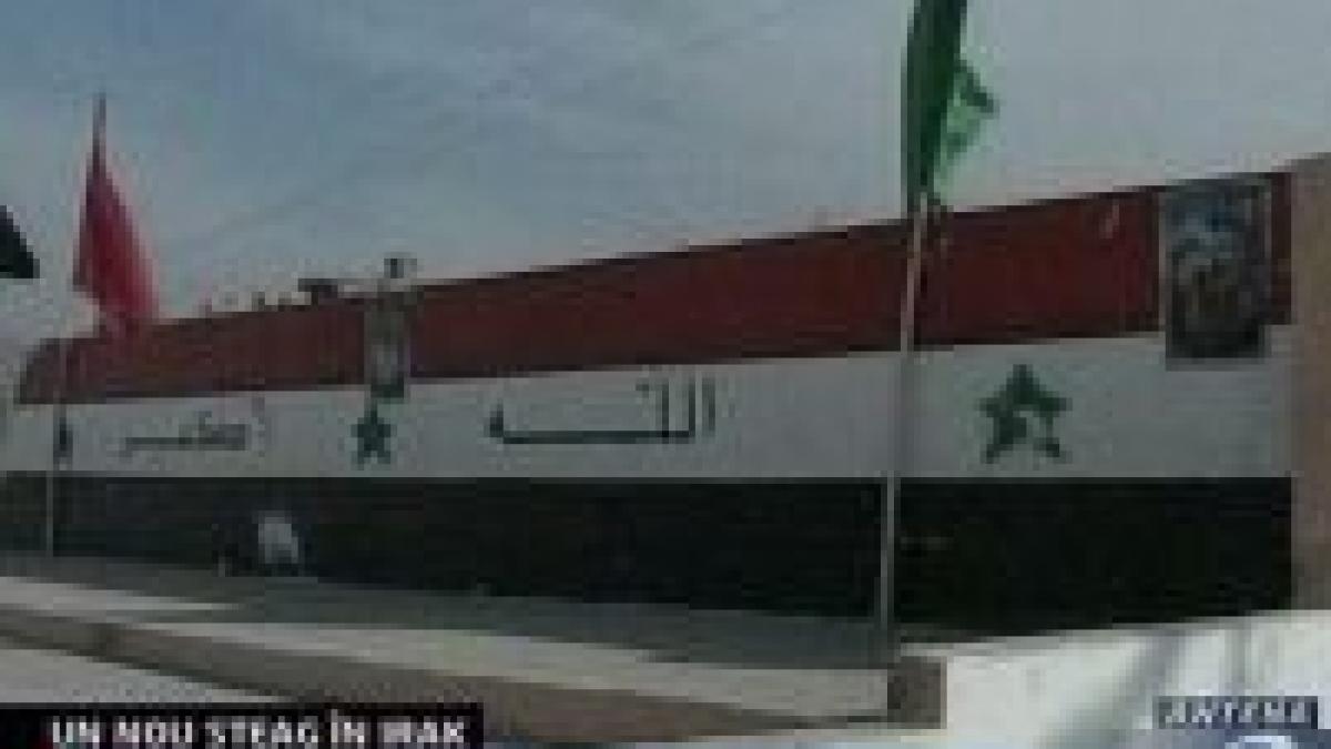 irak steagul din perioada regimului saddam va fi inlocuit