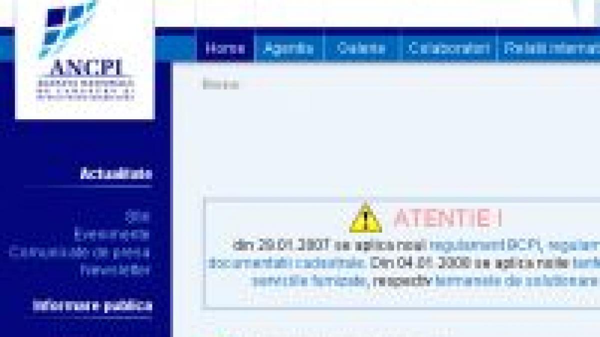 cadastru pe internet cererile pot fi urmarite on line