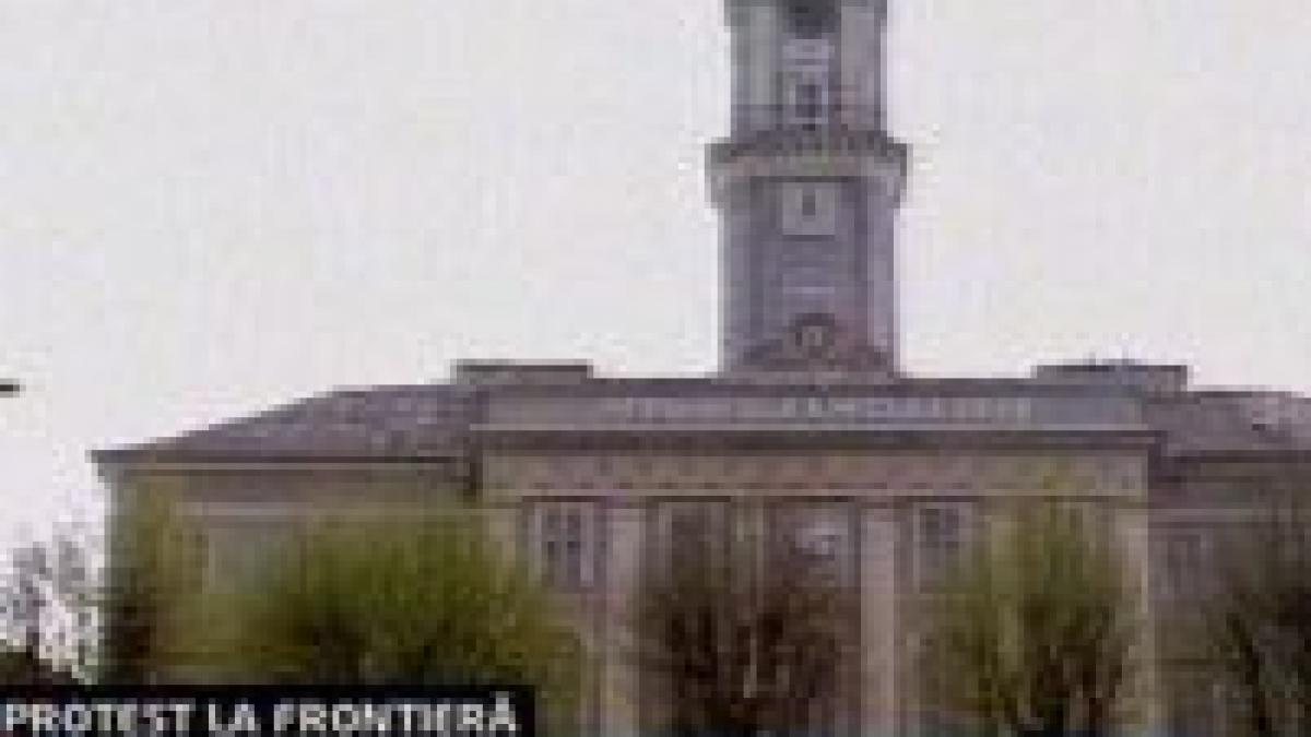protest la frontiera ucrainei cu romania