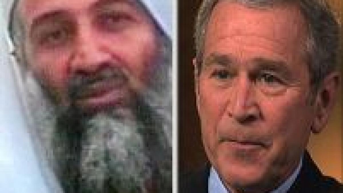 bush considera ca osama bin laden nu va fi prins in timpul mandatului sau