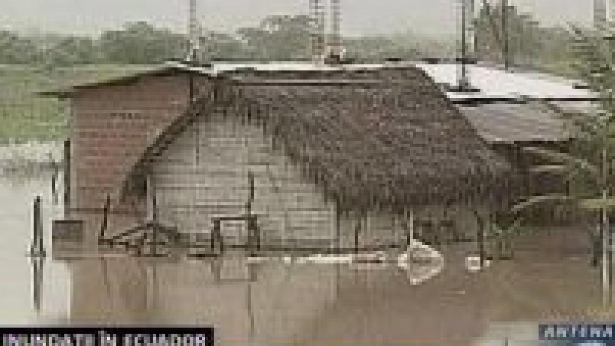 inundatii in ecuador sute de familii evacuate
