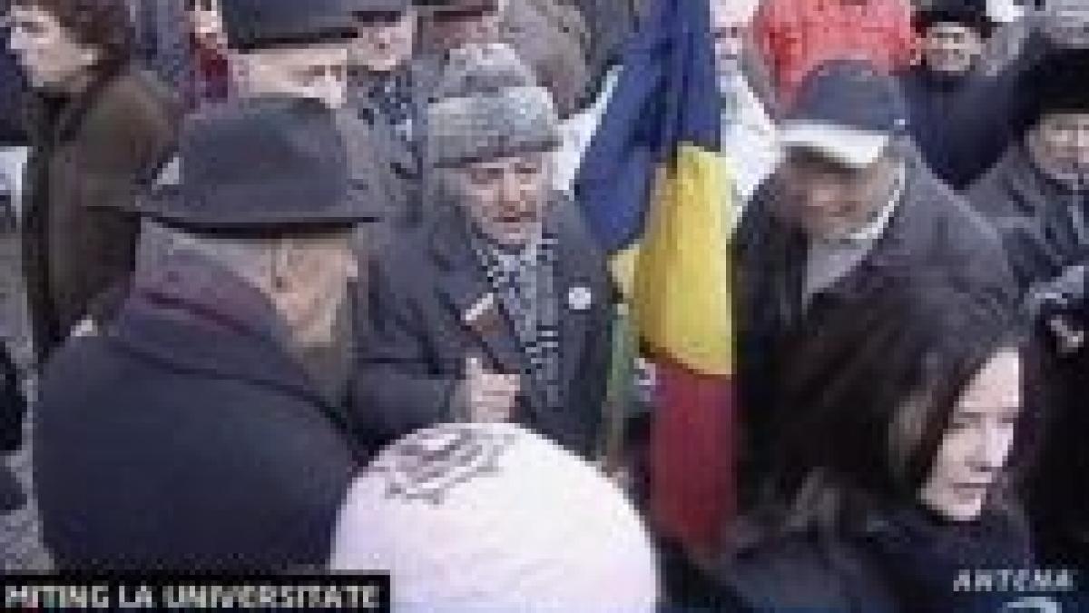 miting de protest fata de decizia curtii constitutionale privind cnsas